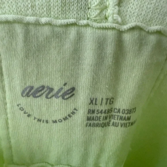 Aerie Lime Green Oversized Shirt XL - Picture 2 of 9